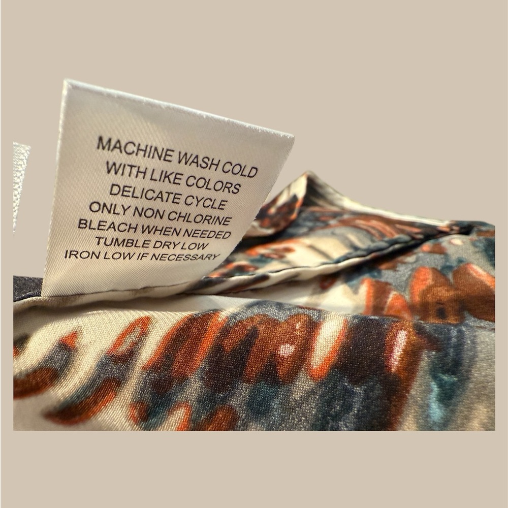Calvin Klein Multicolor Abstract Blouse - Picture 5 of 6